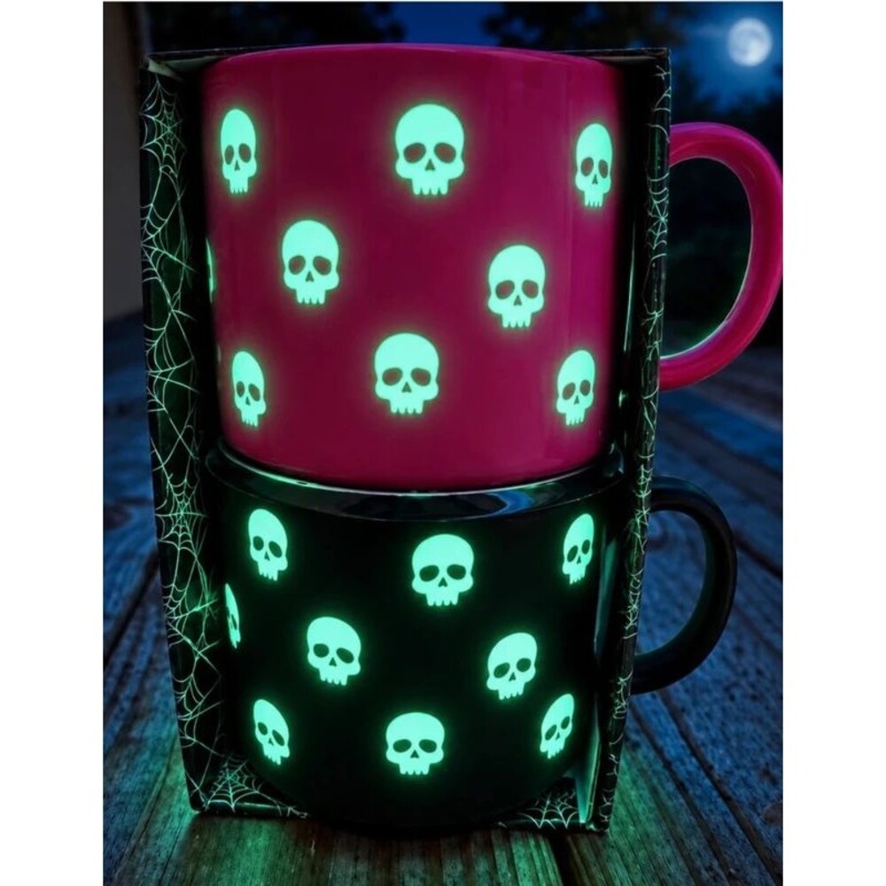 Two glow in the dark mugs